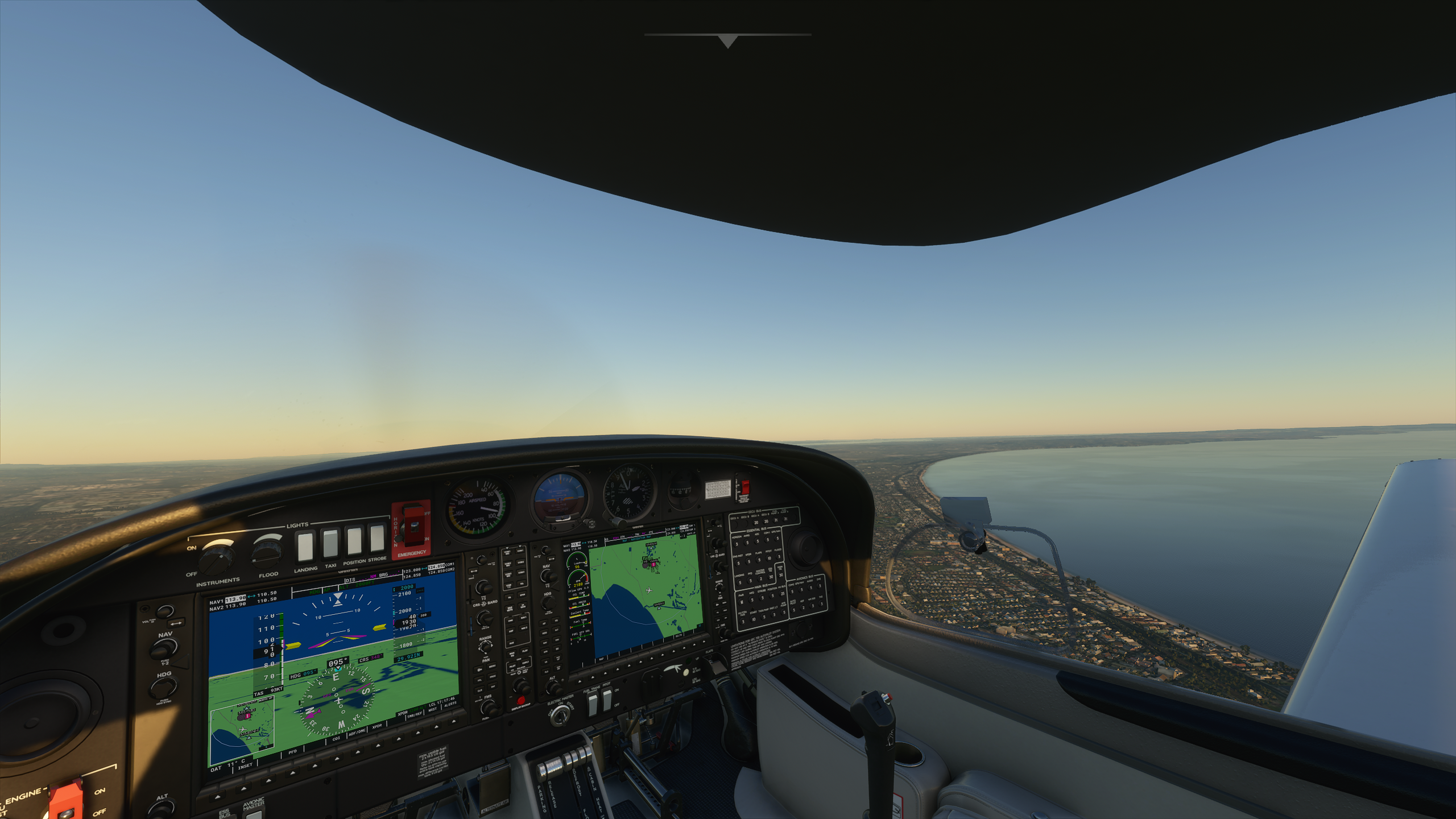 Pump skills on a flight simulator